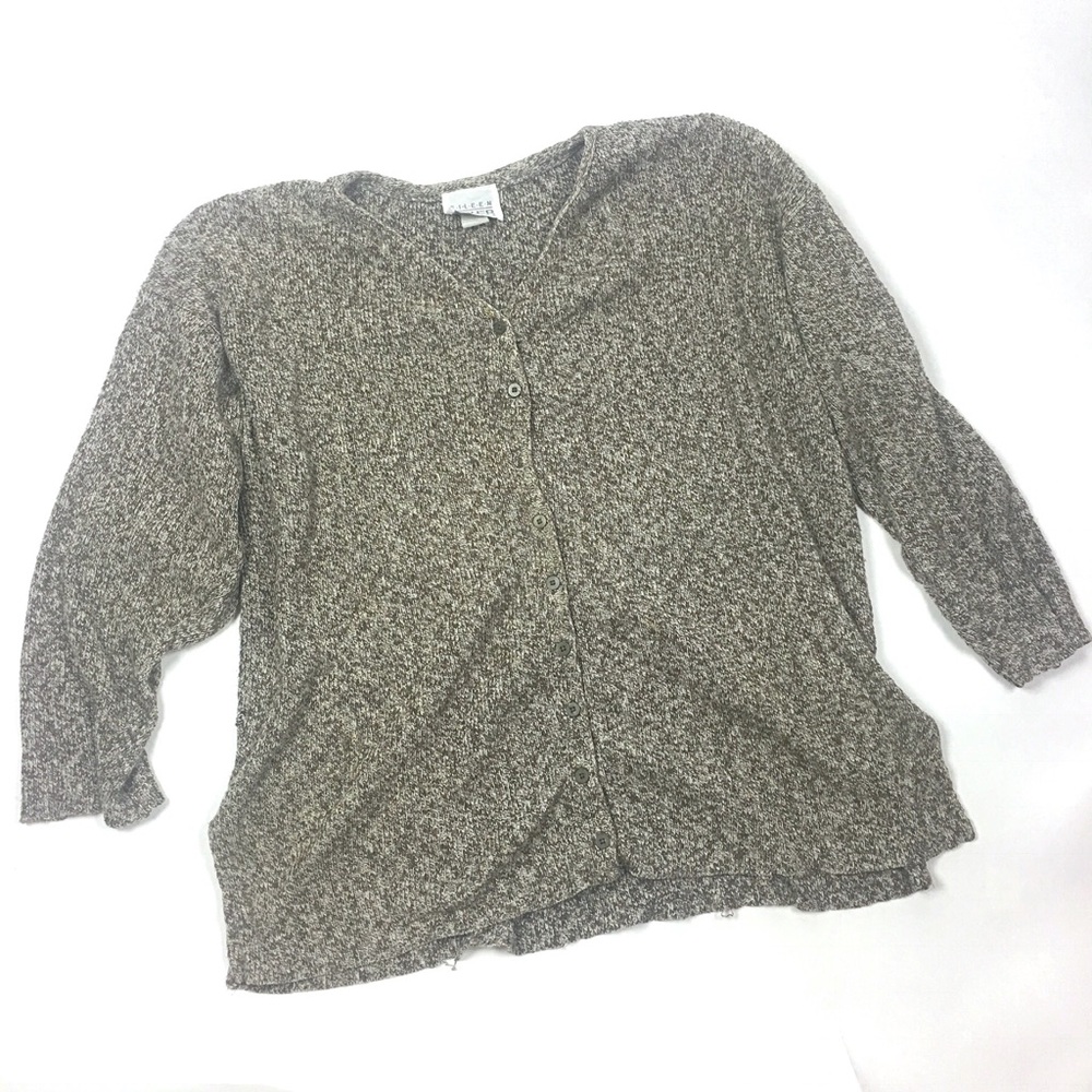 Eileen Fisher Large Button Down Sweater Cardigan